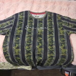 Camo Striped Kids Shirt